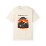 Unisex Garment-Dyed T-shirt Bigfoot is My Therapist